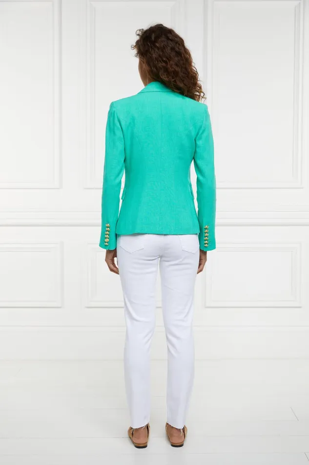 Holland Cooper Tailoring Women Knightsbridge Blazer Jade Linen
