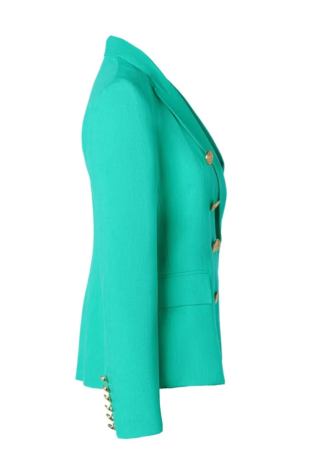 Holland Cooper Tailoring Women Knightsbridge Blazer Jade Linen