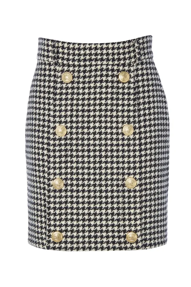 Holland Cooper Tailoring Women Knightsbridge Skirt Houndstooth Holland Cooper Tailoring Women Knightsbridge Skirt Houndstooth