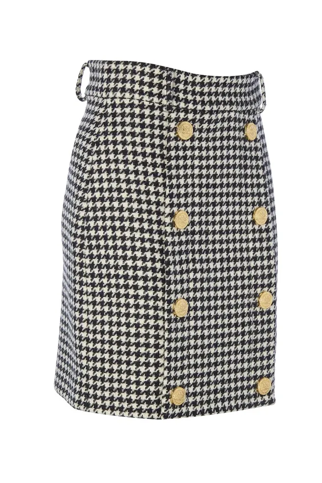 Holland Cooper Tailoring Women Knightsbridge Skirt Houndstooth Holland Cooper Tailoring Women Knightsbridge Skirt Houndstooth