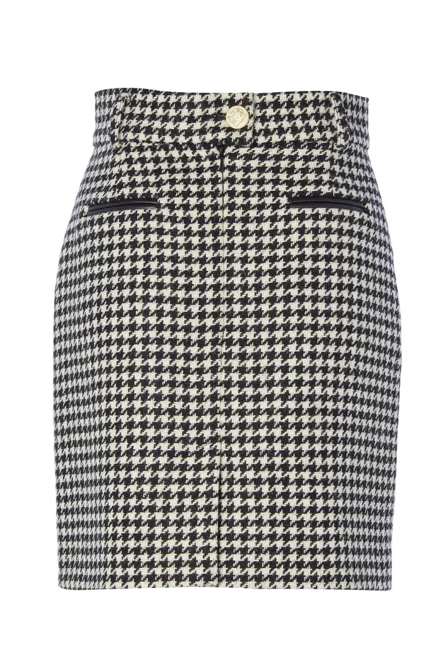 Holland Cooper Tailoring Women Knightsbridge Skirt Houndstooth Holland Cooper Tailoring Women Knightsbridge Skirt Houndstooth