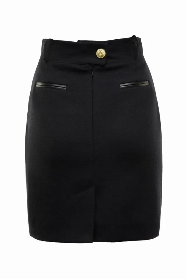 Holland Cooper Tailoring Women Knightsbridge Skirt Soft Black Holland Cooper Tailoring Women Knightsbridge Skirt Soft Black