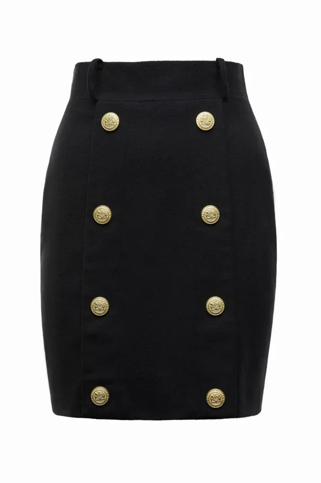 Holland Cooper Tailoring Women Knightsbridge Skirt Soft Black Holland Cooper Tailoring Women Knightsbridge Skirt Soft Black