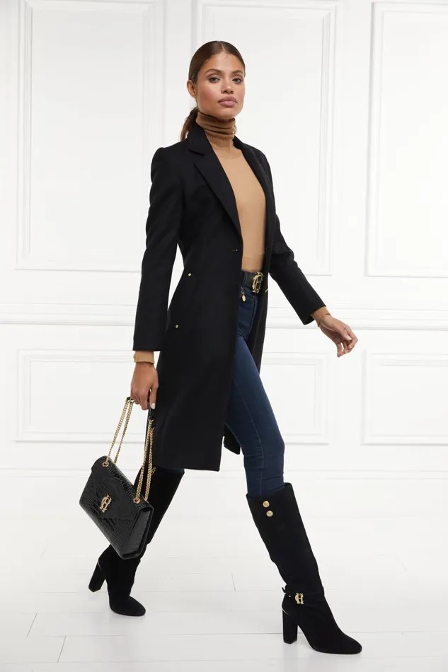 Holland Cooper Tailoring Women Regency Coat Soft Black