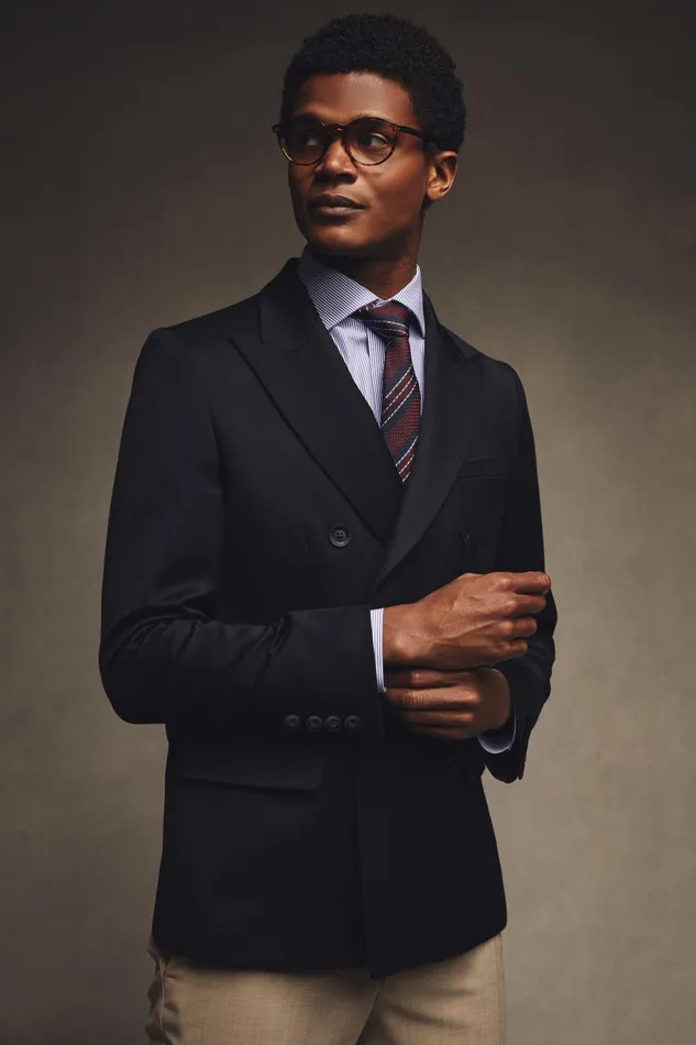 Holland Cooper Tailoring Women The Double Breasted Blazer Black Barathea Holland Cooper Tailoring Women The Double Breasted Blazer Black Barathea