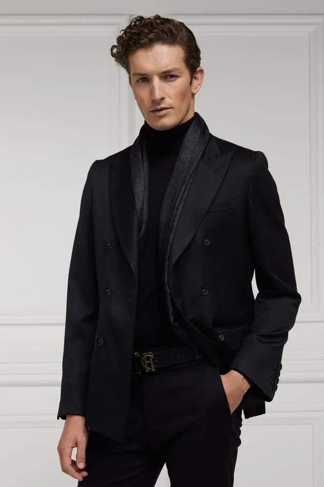 Holland Cooper Tailoring Women The Double Breasted Blazer Black Barathea Holland Cooper Tailoring Women The Double Breasted Blazer Black Barathea