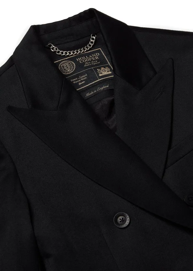 Holland Cooper Tailoring Women The Double Breasted Blazer Black Barathea Holland Cooper Tailoring Women The Double Breasted Blazer Black Barathea