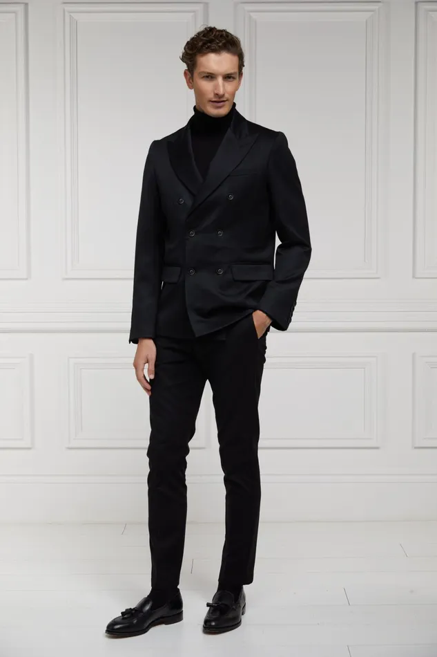 Holland Cooper Tailoring Women The Double Breasted Blazer Black Barathea Holland Cooper Tailoring Women The Double Breasted Blazer Black Barathea