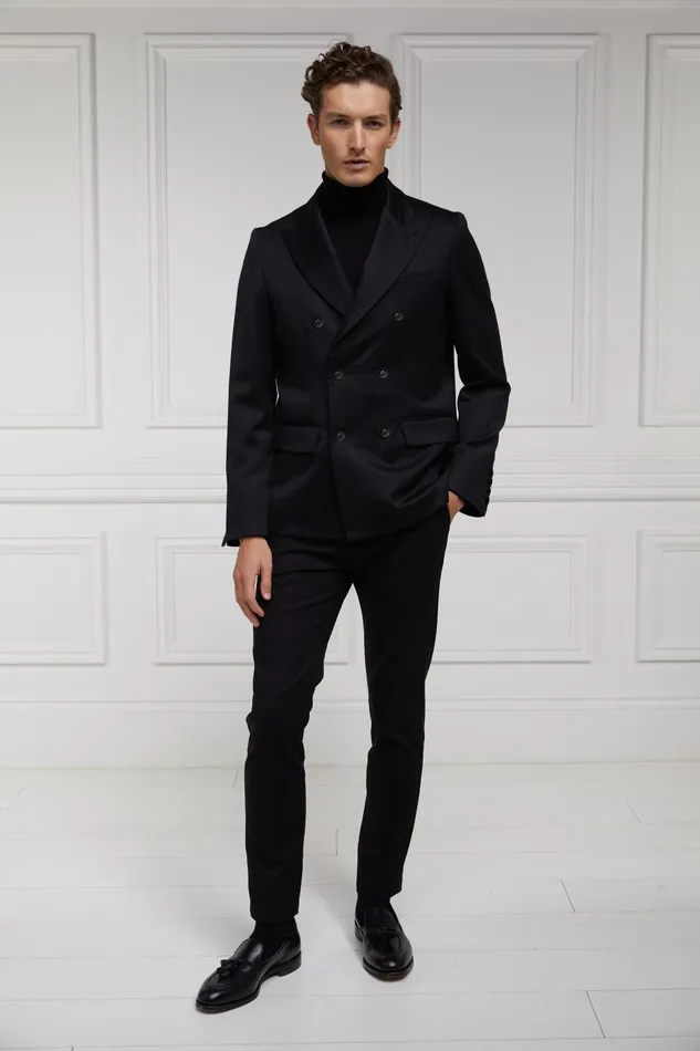 Holland Cooper Tailoring Women The Double Breasted Blazer Black Barathea Holland Cooper Tailoring Women The Double Breasted Blazer Black Barathea