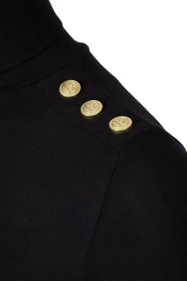 Holland Cooper Tops Women Essential Roll Neck Black Holland Cooper Tops Women Essential Roll Neck Black