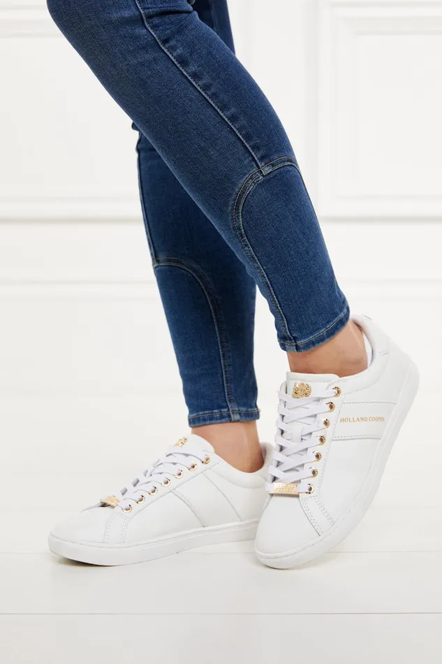 Holland Cooper Trainers Women Knightsbridge Court Trainer White Holland Cooper Trainers Women Knightsbridge Court Trainer White