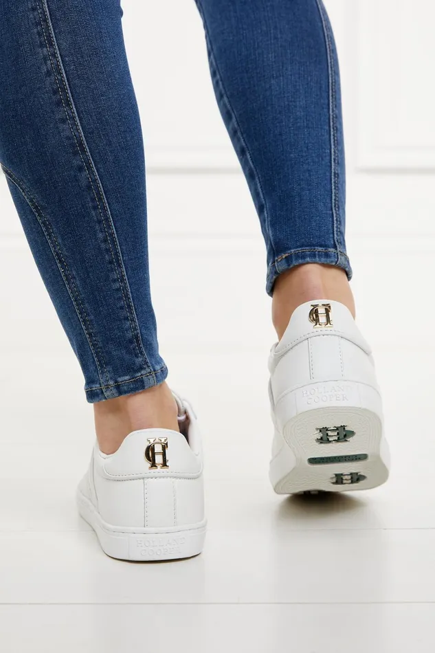 Holland Cooper Trainers Women Knightsbridge Court Trainer White Holland Cooper Trainers Women Knightsbridge Court Trainer White