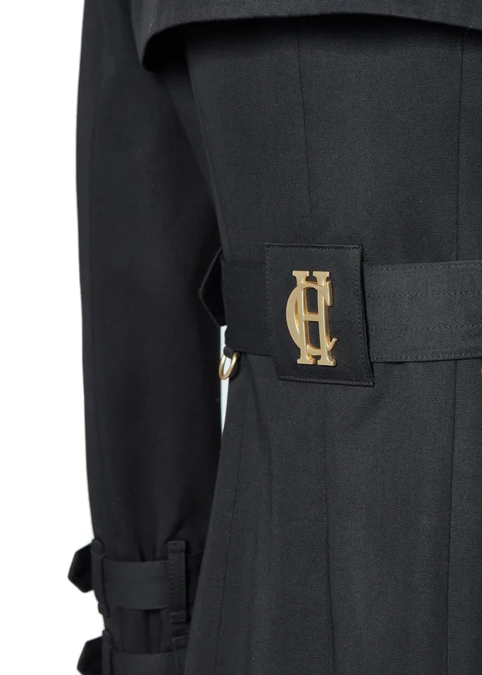 Holland Cooper Trench Coats Women Gatcombe Full Length Trench Coat Black