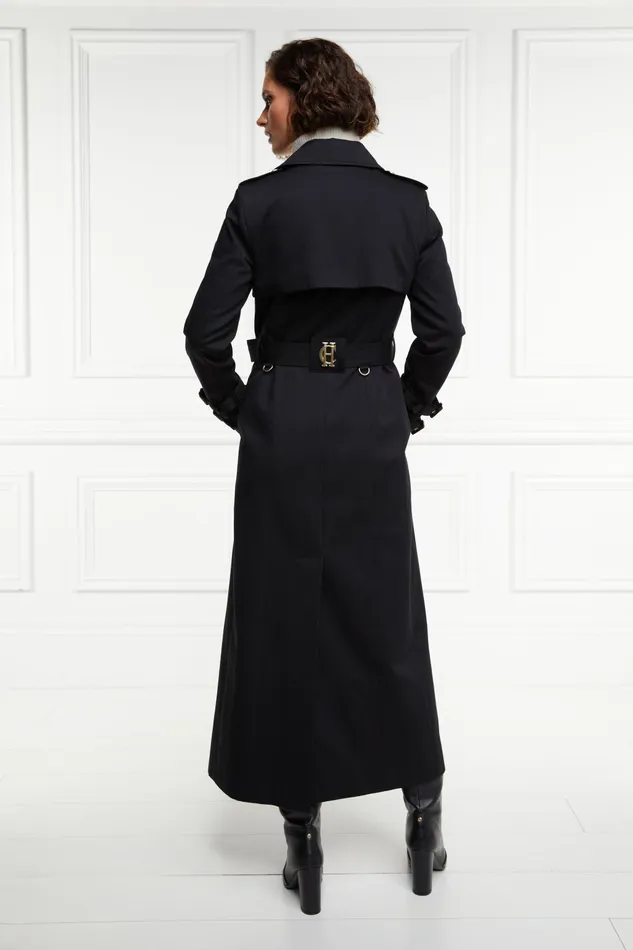Holland Cooper Trench Coats Women Gatcombe Full Length Trench Coat Black