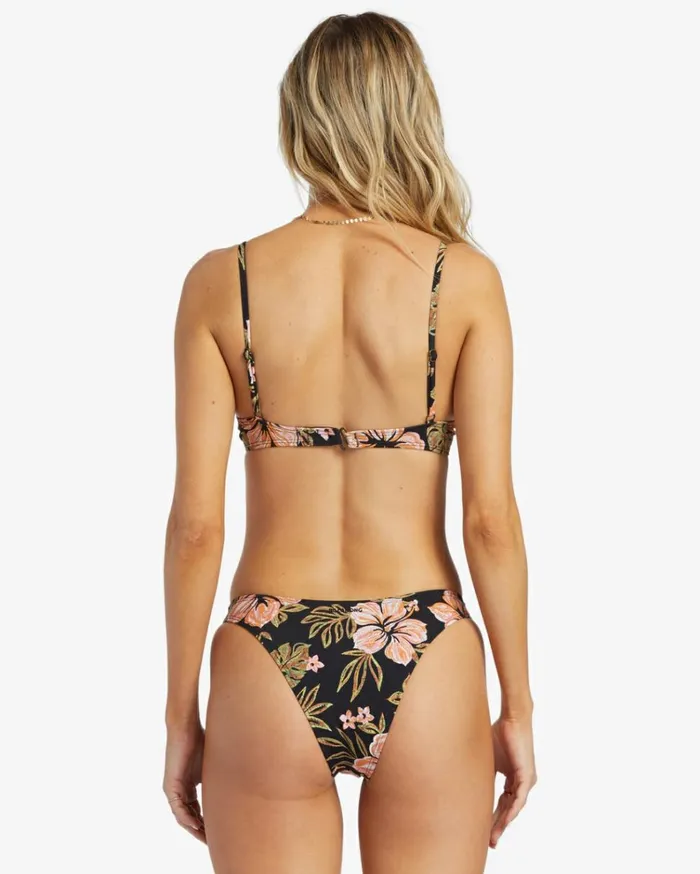 Hooked On Tropics Hike Bikini Bottoms Black Pebble Women Billabong Bikinis