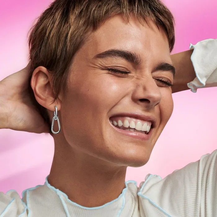 Hoop Earrings Women Pandora Online ME Hoop Link Earring