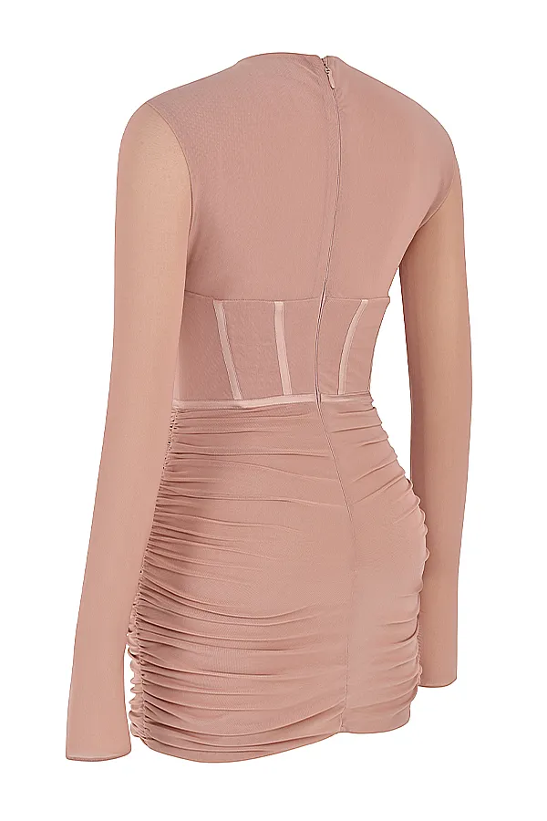 House Of CB AdannaBlush Corset Mini Dress 8211 SALE Blush Women Bodycon Dresses