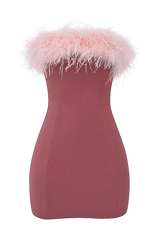 House Of CB AlexaWarm Pink Mini Dress 8211 SALE Warm Women Bodycon Dresses