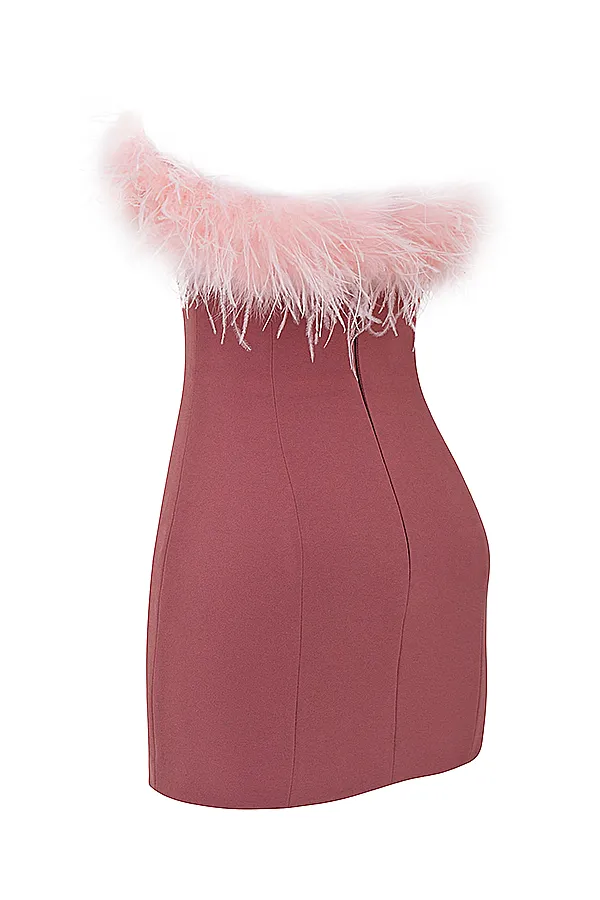 House Of CB AlexaWarm Pink Mini Dress 8211 SALE Warm Women Bodycon Dresses