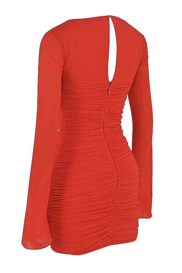 House Of CB CamilleScarlet Real Silk Cutout Mini Dress 8211 SALE Scarlet Women Bodycon Dresses