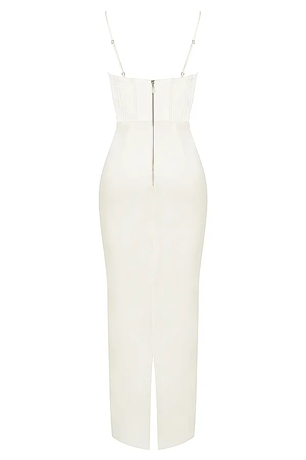 House Of CB CharmaineIvory Corset Maxi Dress Ivory Women Bodycon Dresses