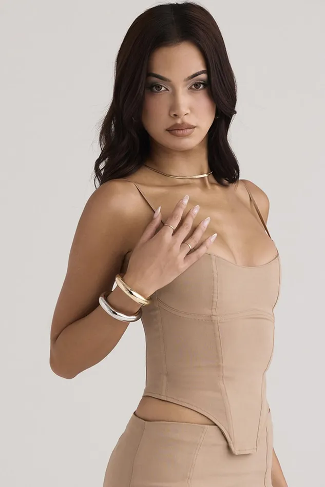House Of CB FlaviaBeige Sculpting Corset 8211 SALE Beige Women Corsets