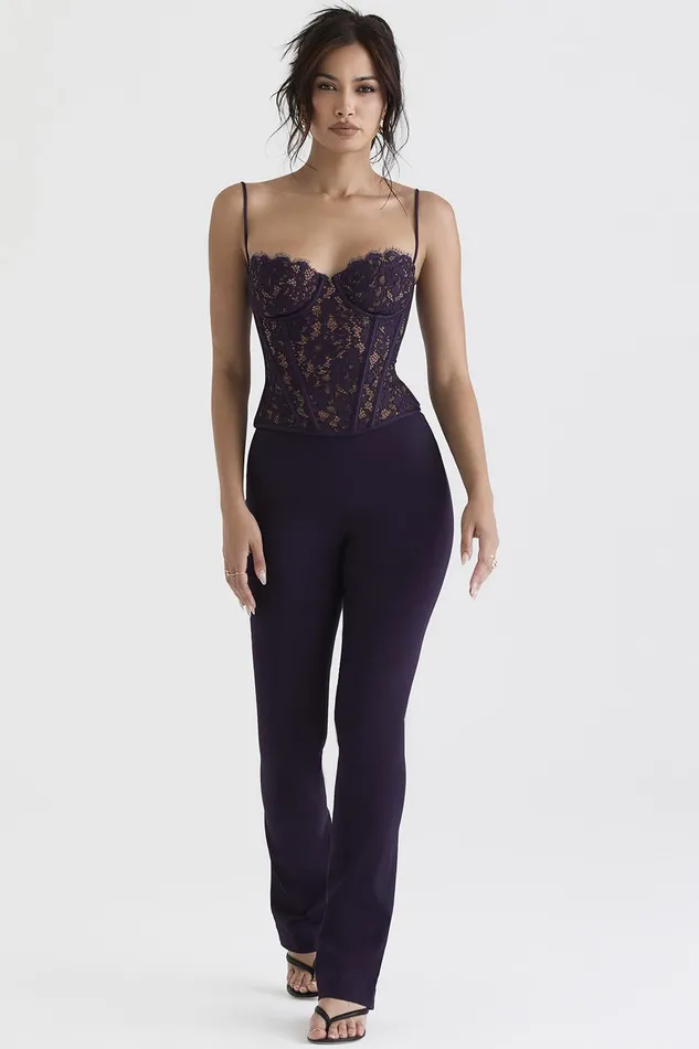 House Of CB LaurelNightshade High Waisted Trousers 8211 SALE Nightshade Women Trousers
