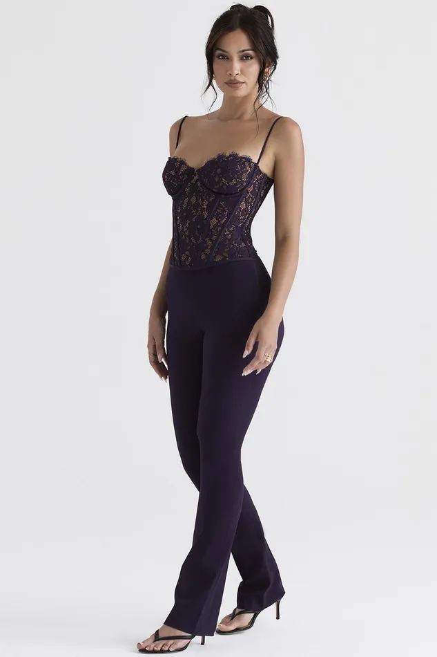 House Of CB LaurelNightshade High Waisted Trousers 8211 SALE Nightshade Women Trousers