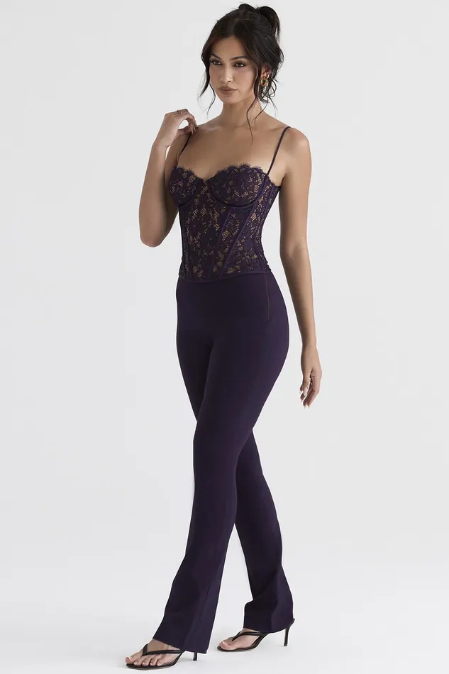 House Of CB LaurelNightshade High Waisted Trousers 8211 SALE Nightshade Women Trousers