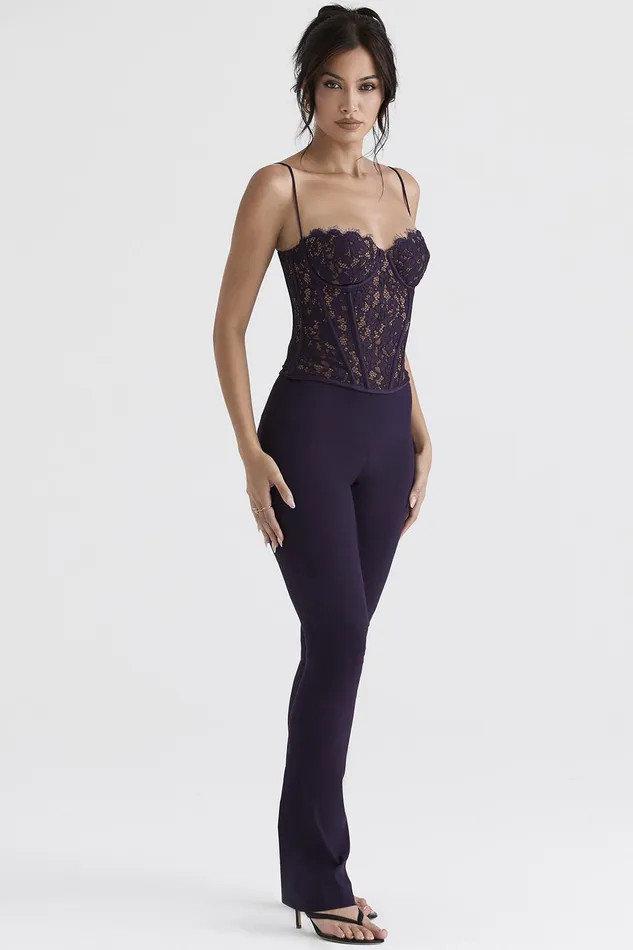 House Of CB LaurelNightshade High Waisted Trousers 8211 SALE Nightshade Women Trousers