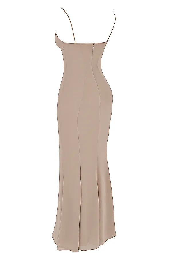 House Of CB LorenLatte Corset Maxi Dress 8211 SALE Latte Women Bodycon Dresses