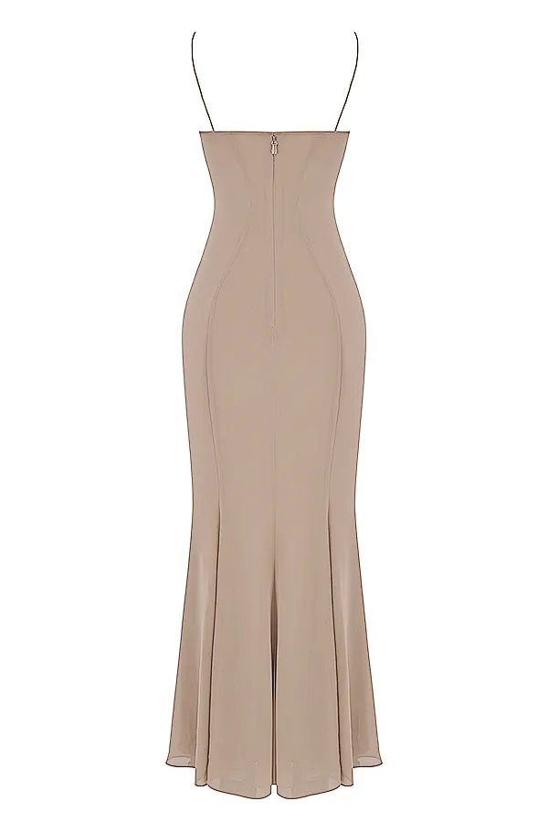 House Of CB LorenLatte Corset Maxi Dress 8211 SALE Latte Women Bodycon Dresses