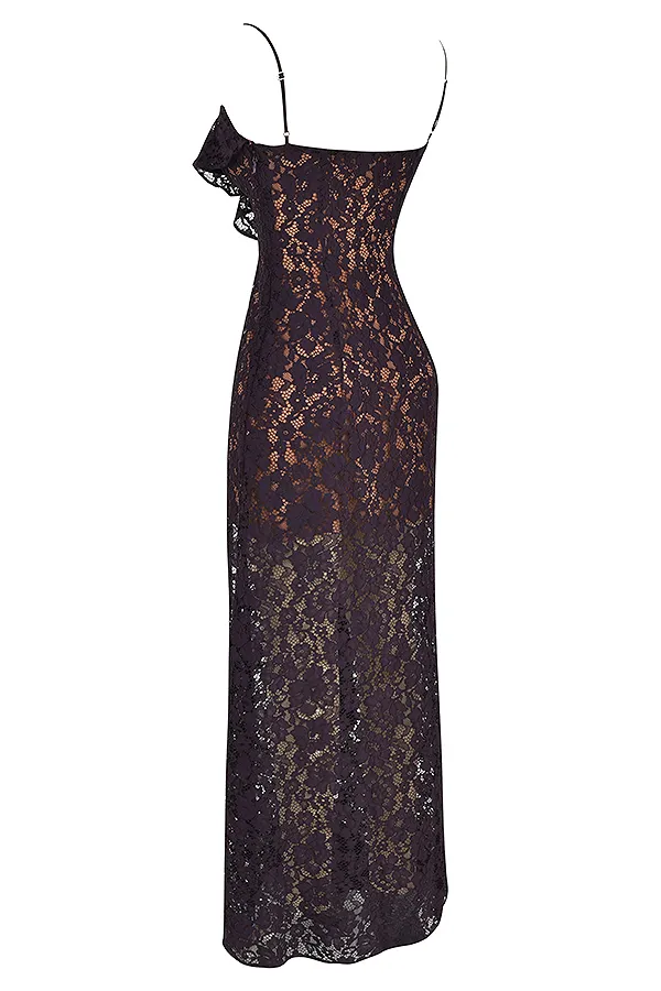 House Of CB MaliaNight Shade Lace Maxi Dress Night Women Bodycon Dresses