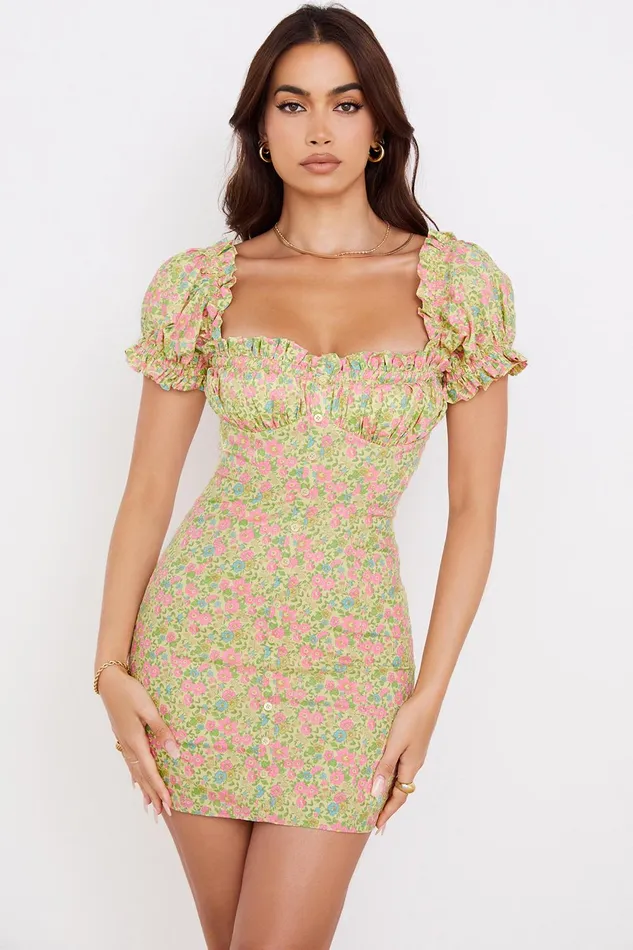 House Of CB TanayaVintage Floral Puff Sleeve Mini Dress 8211 SALE Vintage Women Floral Dresses House Of CB TanayaVintage Floral Puff Sleeve Mini Dress 8211 SALE Vintage Women Floral Dresses