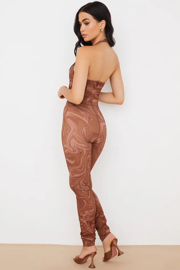 House Of CB VioletSwirl Mesh Leggings 8211 SALE Swirl Women Trousers