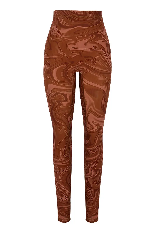 House Of CB VioletSwirl Mesh Leggings 8211 SALE Swirl Women Trousers