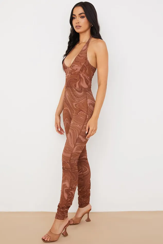 House Of CB VioletSwirl Mesh Leggings 8211 SALE Swirl Women Trousers