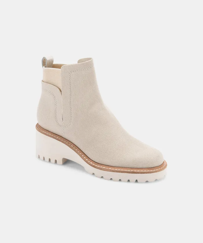 Huey Booties Sandstone Canvas Women Dolce Vita Boots and Booties