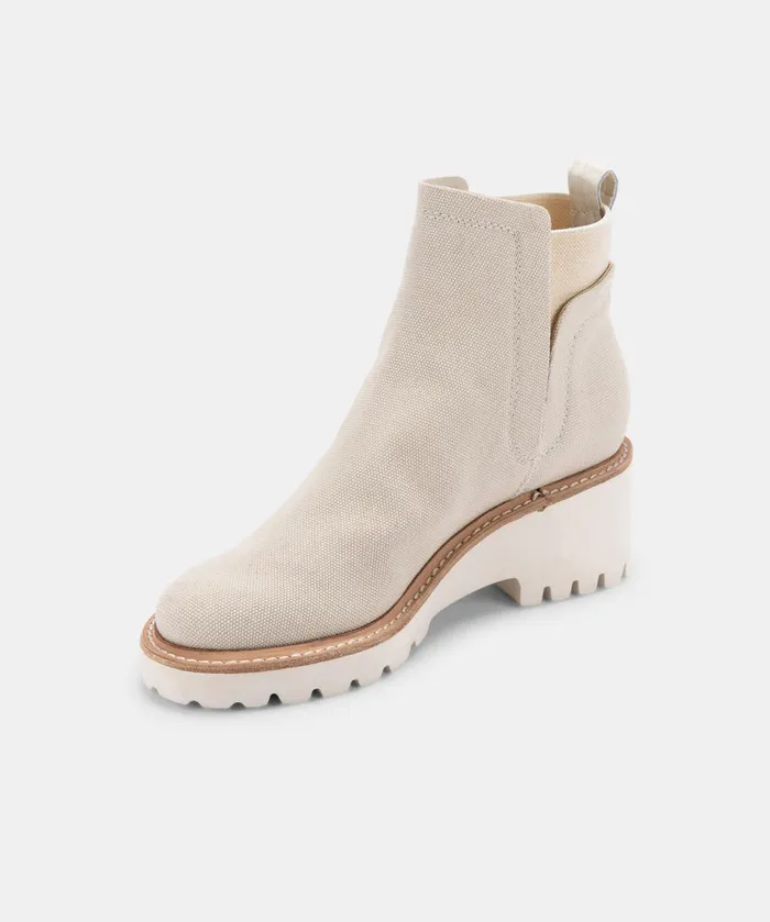 Huey Booties Sandstone Canvas Women Dolce Vita Boots and Booties