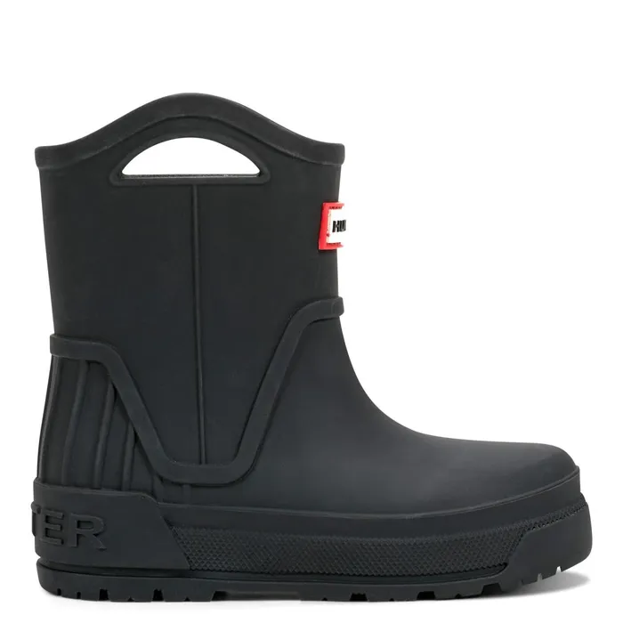 Hunter Boots Little Kids Georgey Waterproof Rain Boots Black Kids Rain Boots