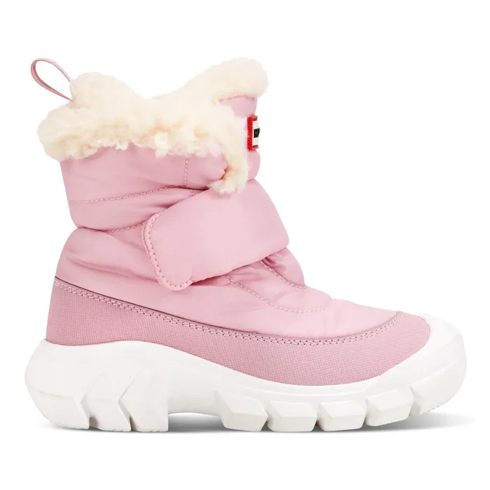 Hunter Boots Little Kids Igloo Lug Sole Insulated Waterproof Snow Boots Light Pink Kids Insulated and Snow Boots