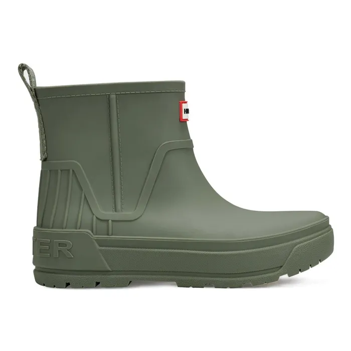 Hunter Boots Wales Waterproof Rain Booties Medium Green Women Rain Boots