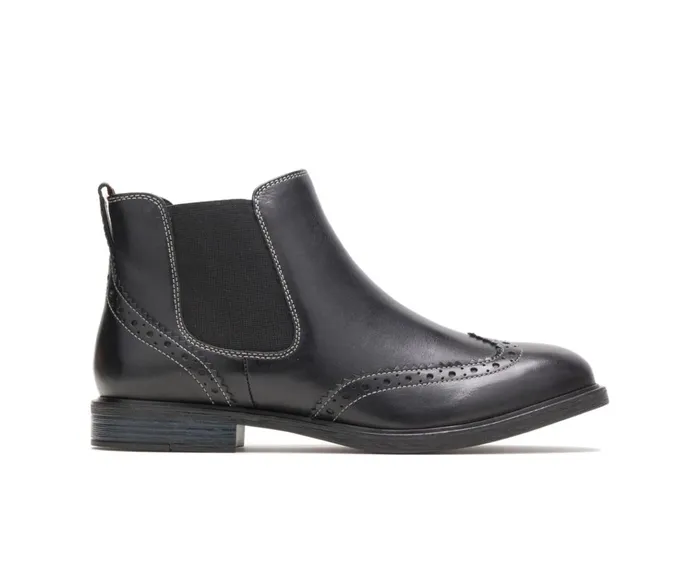 Hush Puppies Boots Women Bailey Chelsea Boot Black Leather