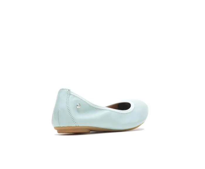 Hush Puppies Flats and SlipOns Women Chaste Ballet Seafoam Leather Hush Puppies Flats and SlipOns Women Chaste Ballet Seafoam Leather