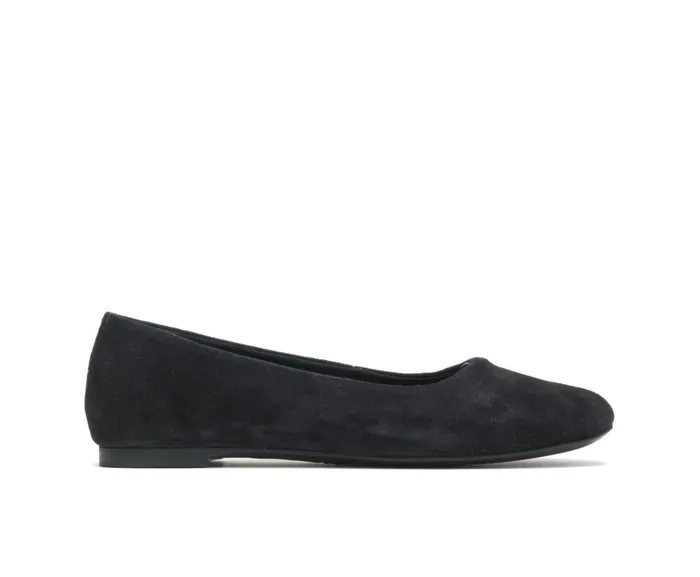 Hush Puppies Flats and SlipOns Women Kendal Ballet Perfect Fit Black Suede