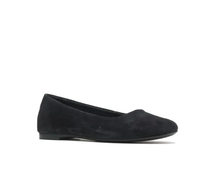 Hush Puppies Flats and SlipOns Women Kendal Ballet Perfect Fit Black Suede Hush Puppies Flats and SlipOns Women Kendal Ballet Perfect Fit Black Suede