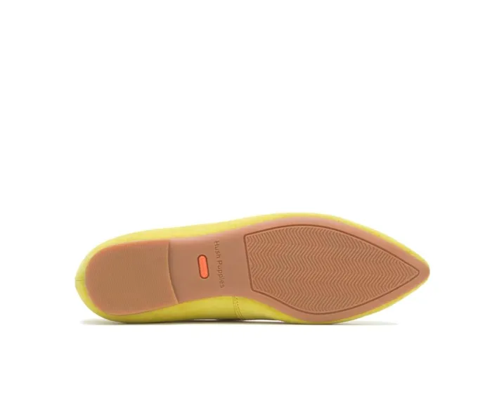 Hush Puppies Flats and SlipOns Women Sadie Tassel SlipOn Sun Yellow Suede Hush Puppies Flats and SlipOns Women Sadie Tassel SlipOn Sun Yellow Suede