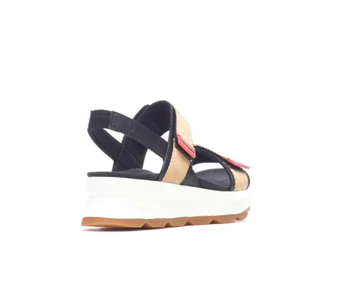 Hush Puppies Sandals Women Andi Slingback Sandal Black Leathertan