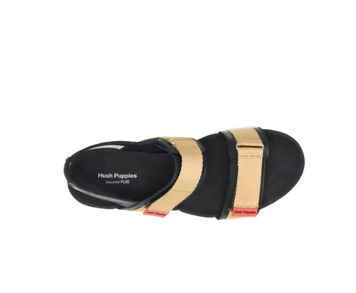Hush Puppies Sandals Women Andi Slingback Sandal Black Leathertan