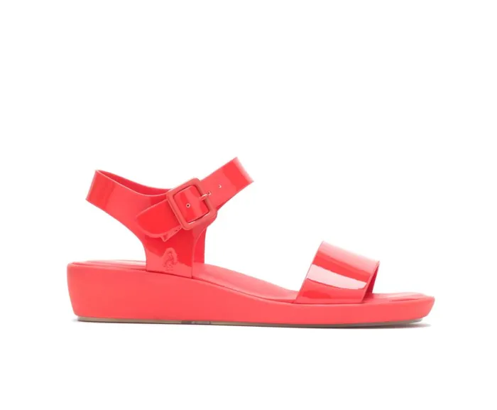 Hush Puppies Sandals Women Brite Jells Quarter Strap Sandal Fiesta Red